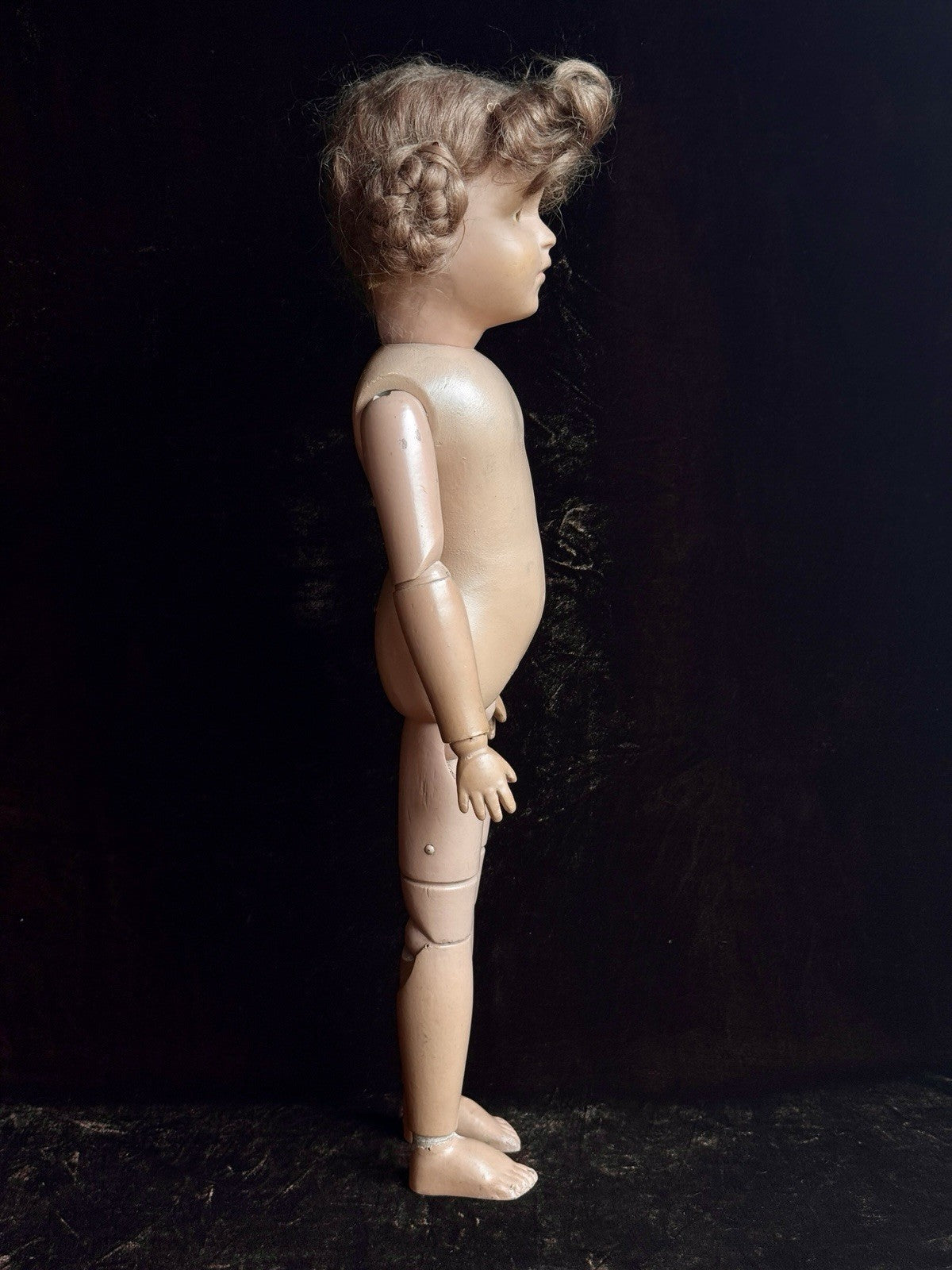 Large Antique American 21” Schoenhut 308 Series Wooden Girl Doll