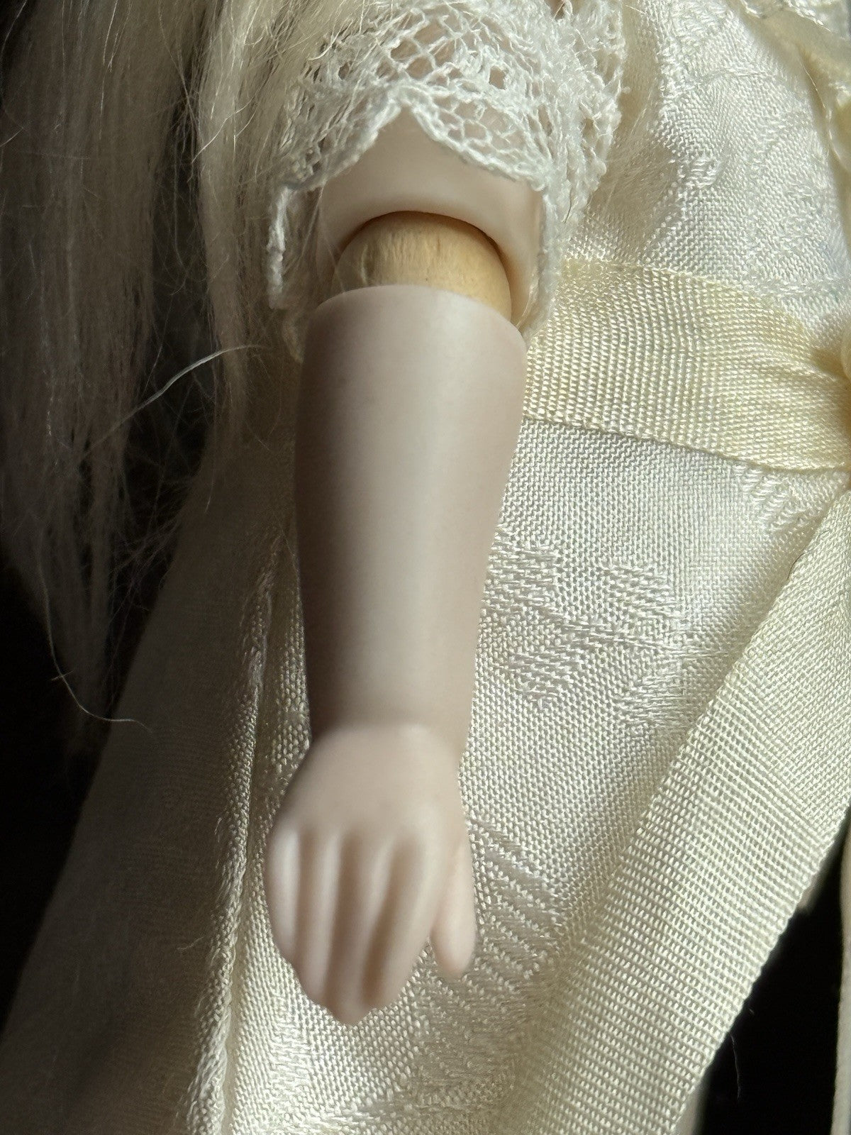 Miniature Darlene Lane 5.75” Porcelain Repro of Antique French Mignonette Doll
