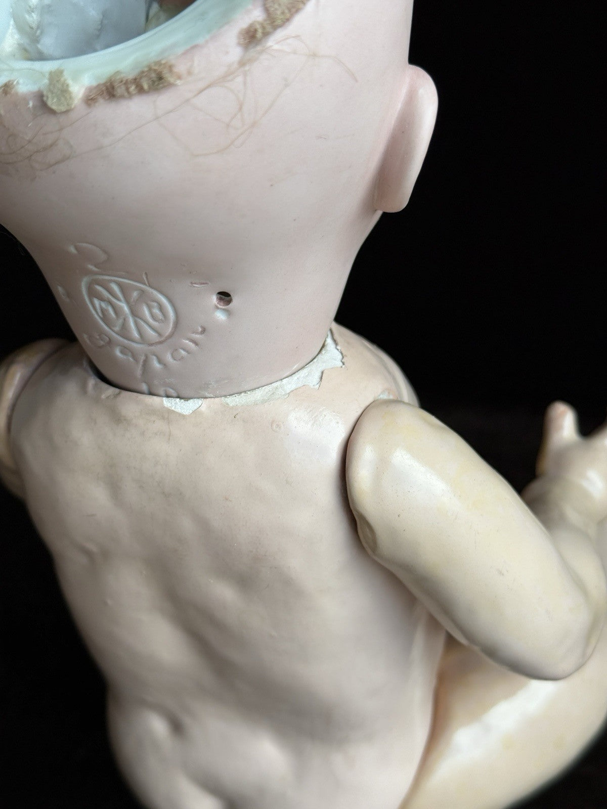 Antique Japan 16” Bisque Head Morimura Brothers Baby Doll