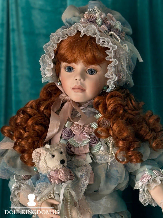 Large Mary Benner 29” Porcelain Doll Chole LE 750 With Tag/Stand