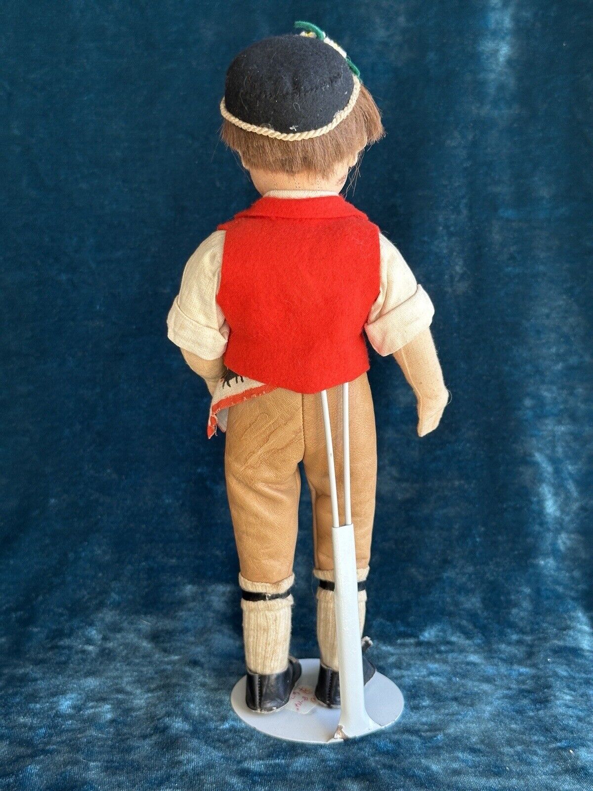 Unidentified Vintage 11” European Cloth Rag Boy Doll