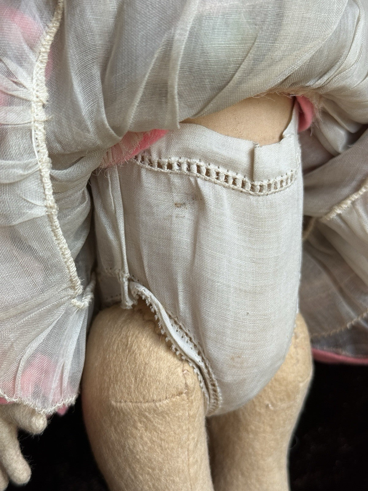 Vintage Italian 12” Lenci 111 Felt Cloth Character Girl Doll
