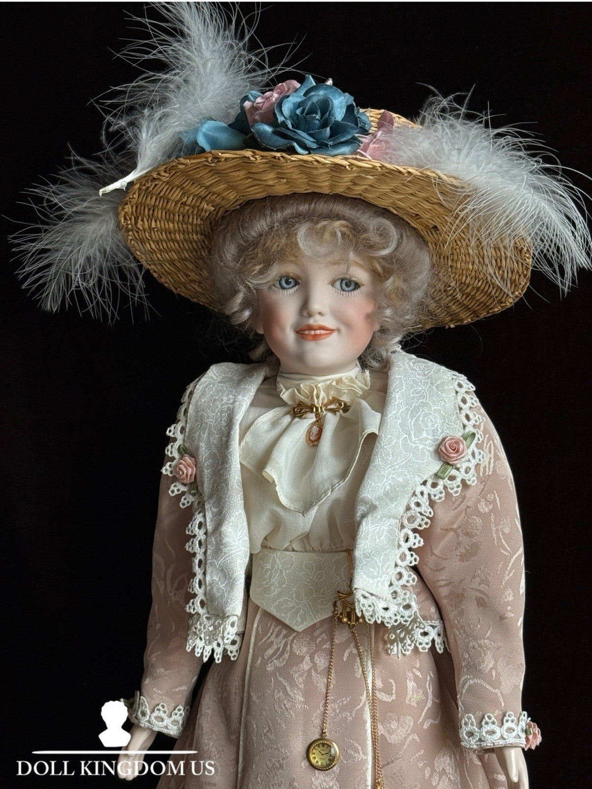 Very Rare Compo 21” Reproduction of Antique Simon Halbig 1388 Lady Fashion Doll