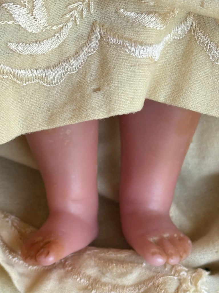 Antique English 21" Pierotti Poured Wax Doll
