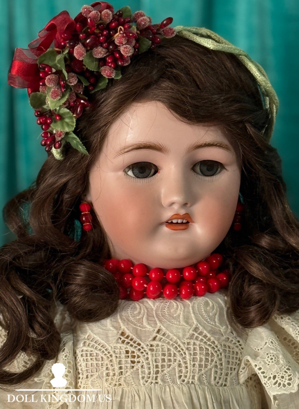 Antique German C.M. Bergmann and Simon Halbig Bisque Head 28” Doll