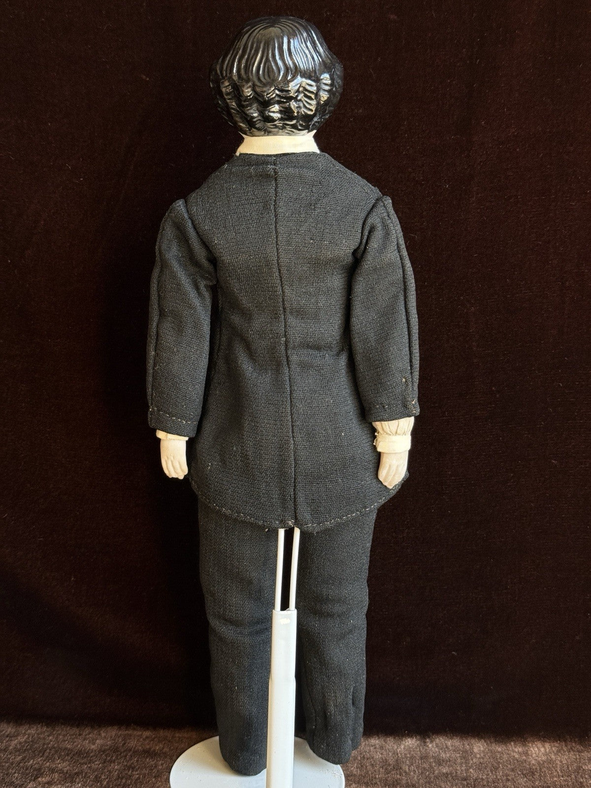 Rare Antique German 12.5” KPM (?) Male Bisque Head Parian China Doll