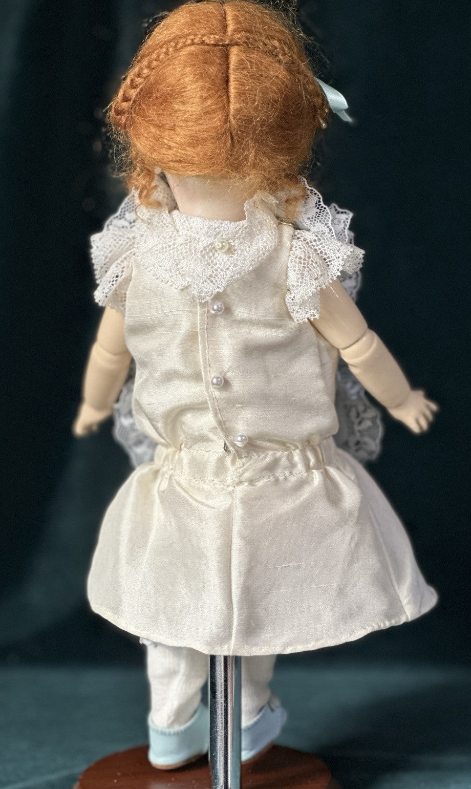 Porcelain/Composition 11” Reproduction of Antique French Bleuette Doll