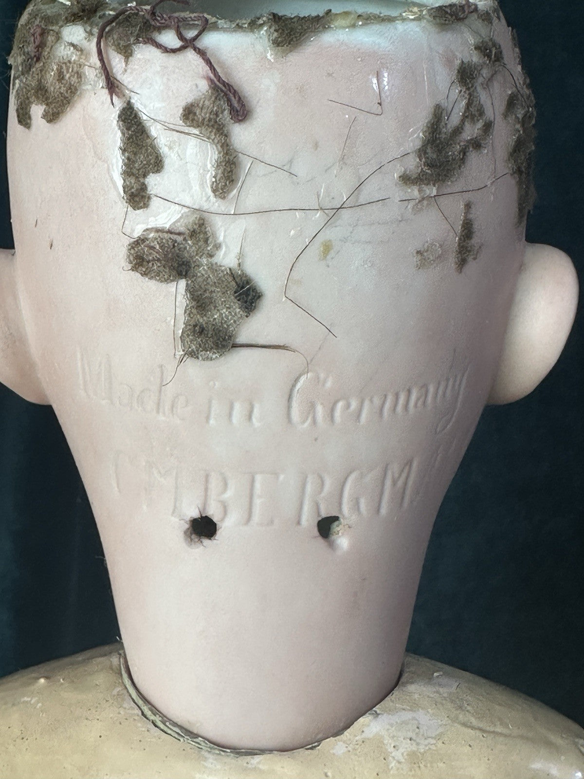 Antique German C.M. Bergmann Bisque Head 22” Doll