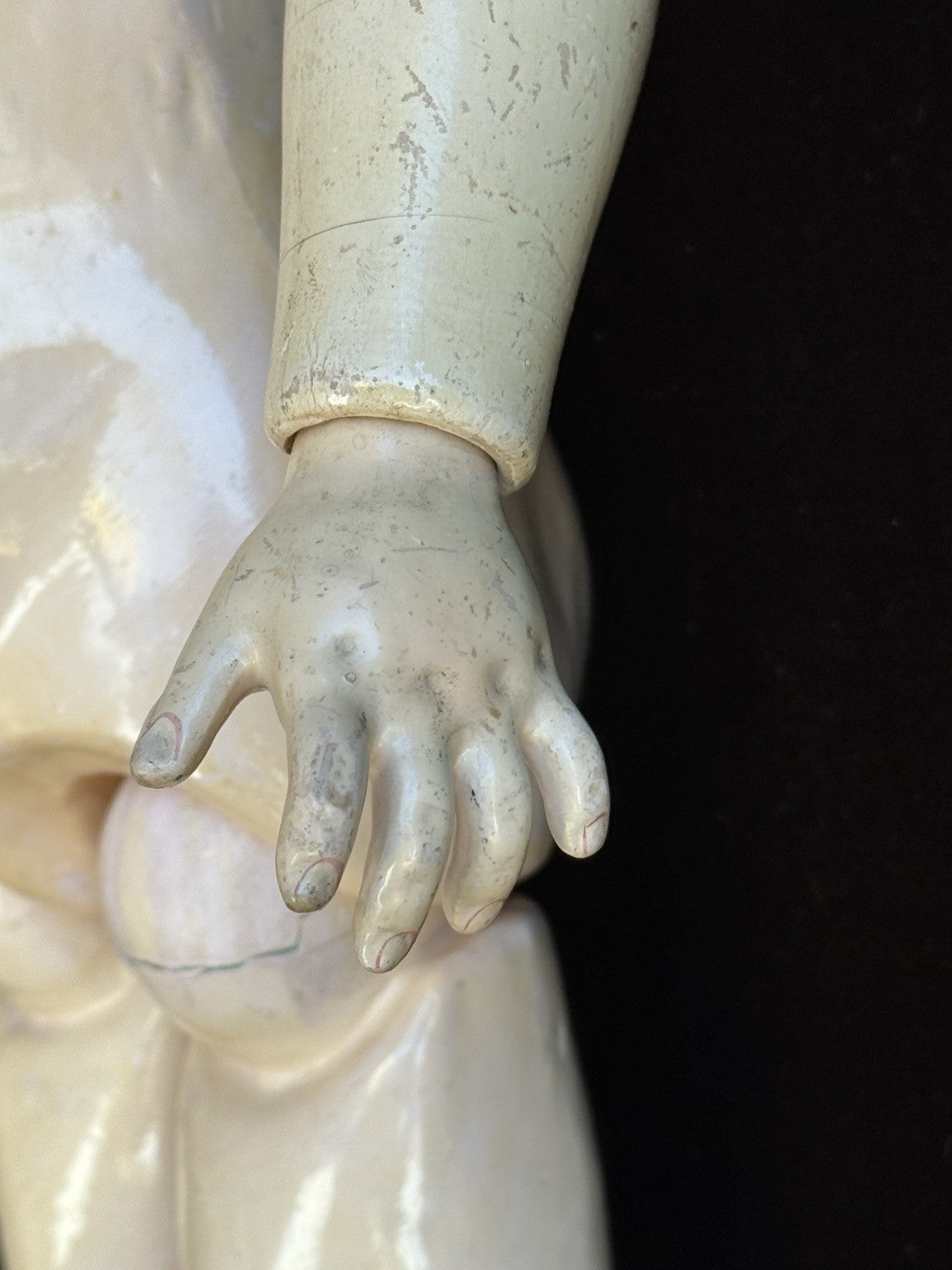 Large Antique German 28” Heinrich  Handwerck 99 DEP Bisque Head Doll