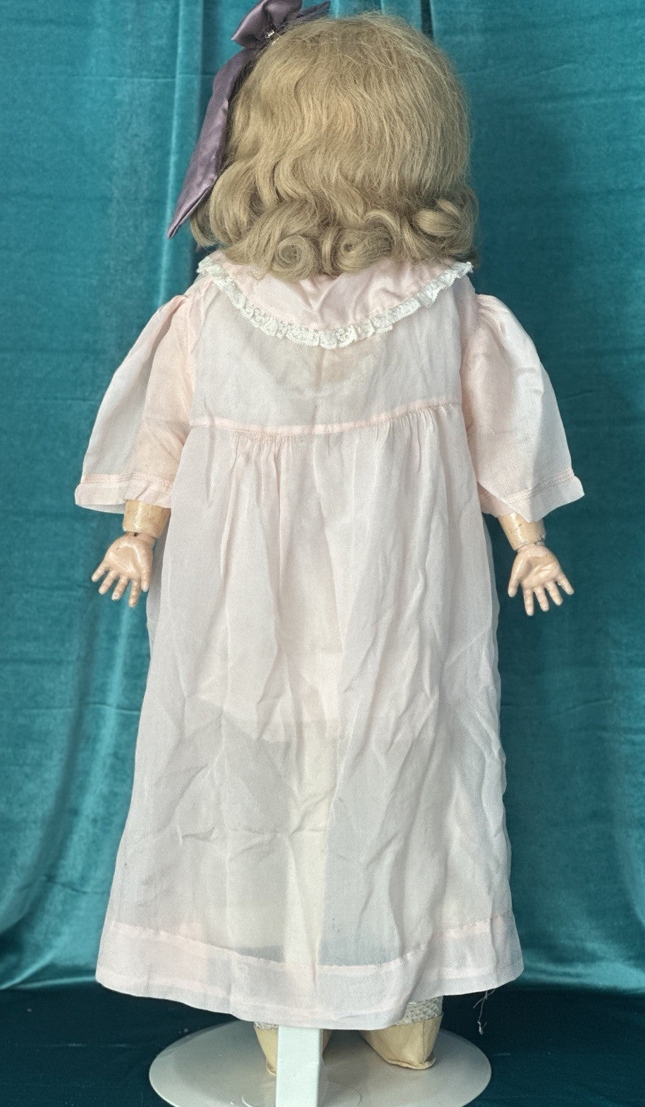 Antique German Heinrich  Handwerck Bisque Head Leather Body 27” Doll Mold 139 31