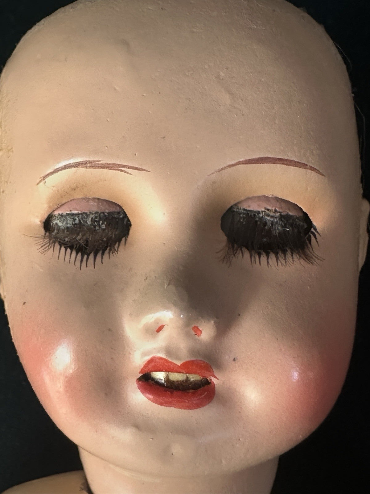Antique French 10 3/4” Bleuette SFBJ France Papier Mache Head New Body Doll