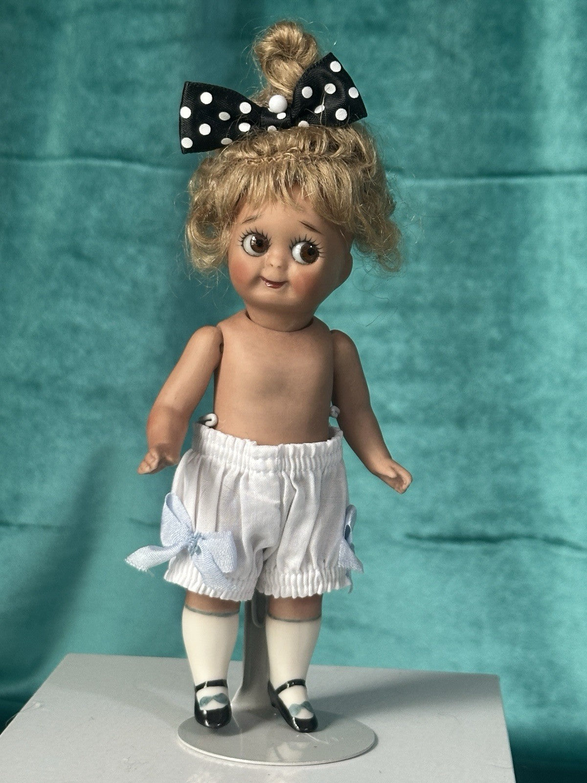 Vintage Reproduction of Antique German JDK 221 Googly Eyes 5” Doll