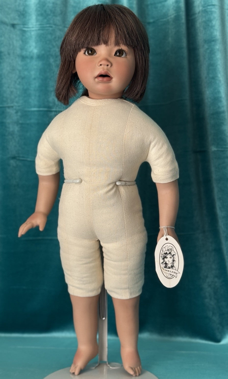 Vintage 1990’s Original Porcelain 20” Doll “Lin” By Grossle-Schmidt LE 300