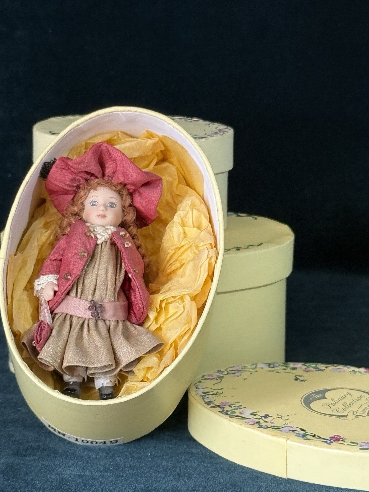 Lot Of 3 Artist Miniature Porcelain Dolls The Palmary Collection Three Heart