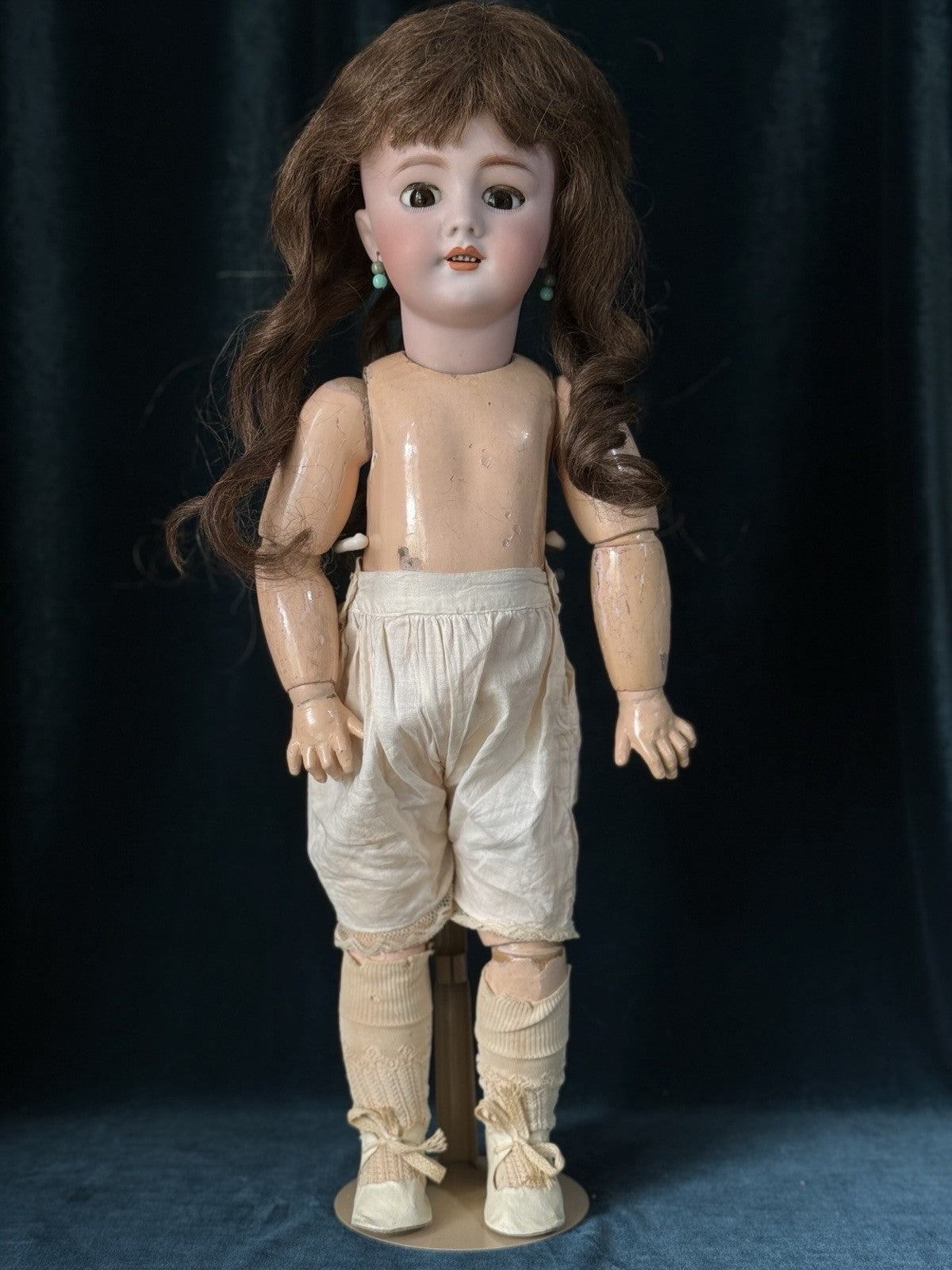 Antique German/French Tete Jumeau Simon Halbig Dep Bisque Head 19” Doll