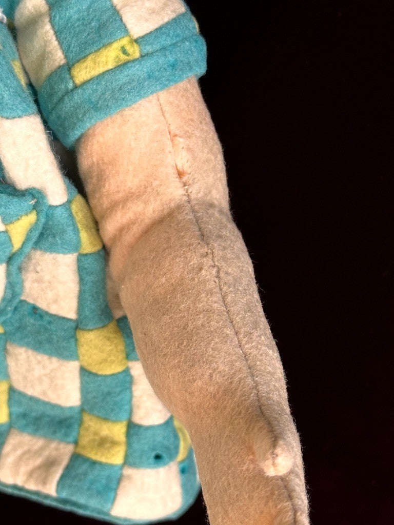 Vintage Italian 18" Lenci Grugnetto 1500/B Series Felt Grumpy Doll