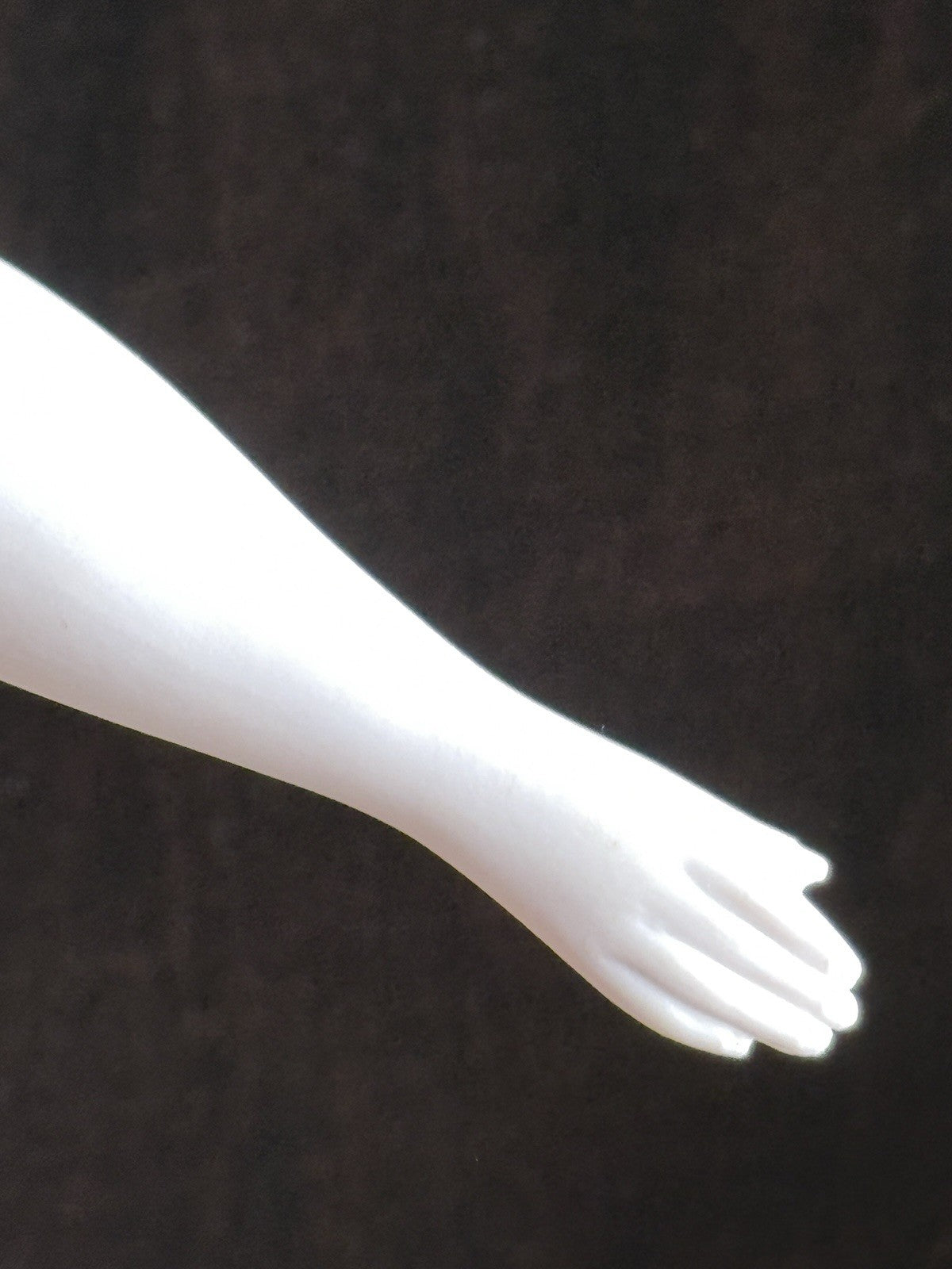 Vintage Porcelain 21.5” Signed Emma Clear Parian China Doll Pierced Ears