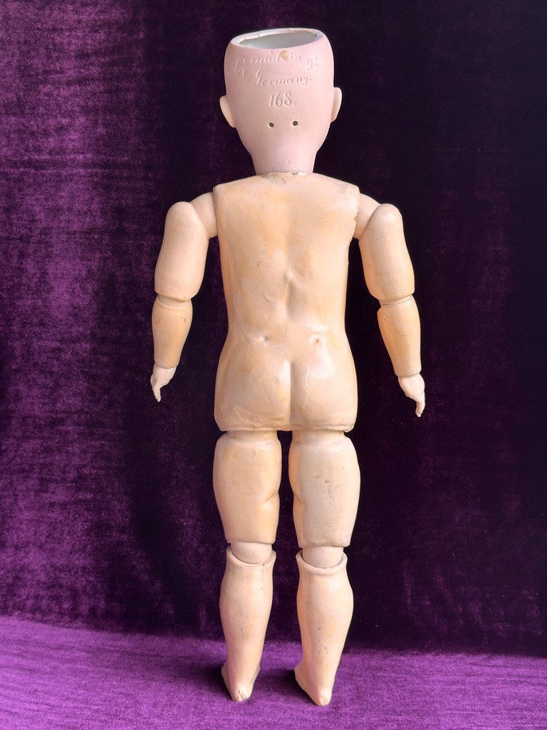 Antique German 22” Kestner 168 Bisque Head Doll Composition Body
