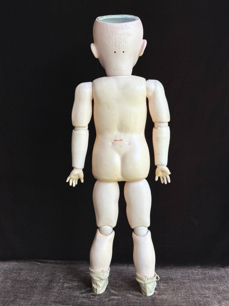 Antique German 22” Kestner JDK 260 Bisque Head Toddler Doll