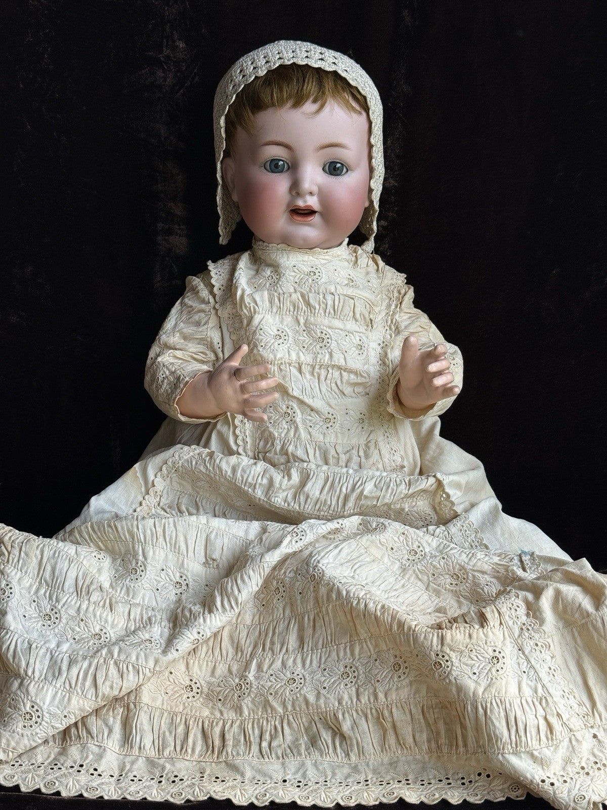 Antique German 24” Simon & Halbig Kammer & Reinhardt 126 Bisque Head Baby Doll