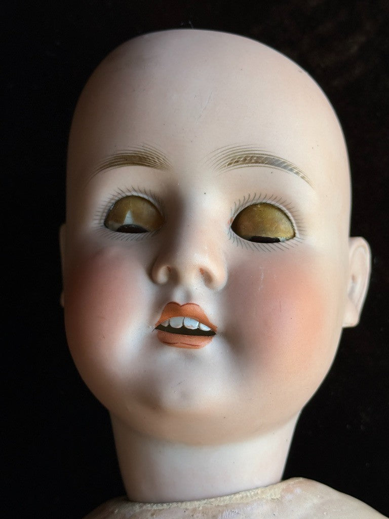 Large Antique German 29” Schoenau & Hoffmeister 914 Bisque Head Doll