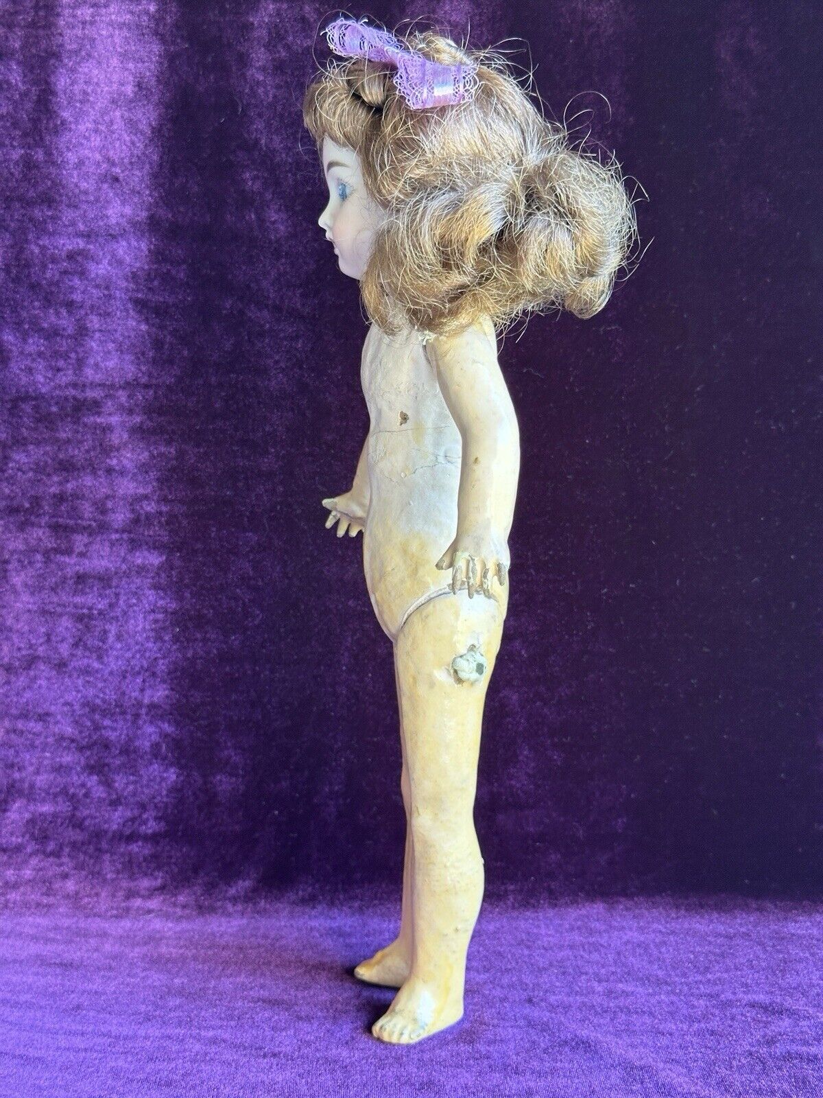 Unidentified Antique 14” French (?) SFBJ (?) Bisque Head Composition Body Doll