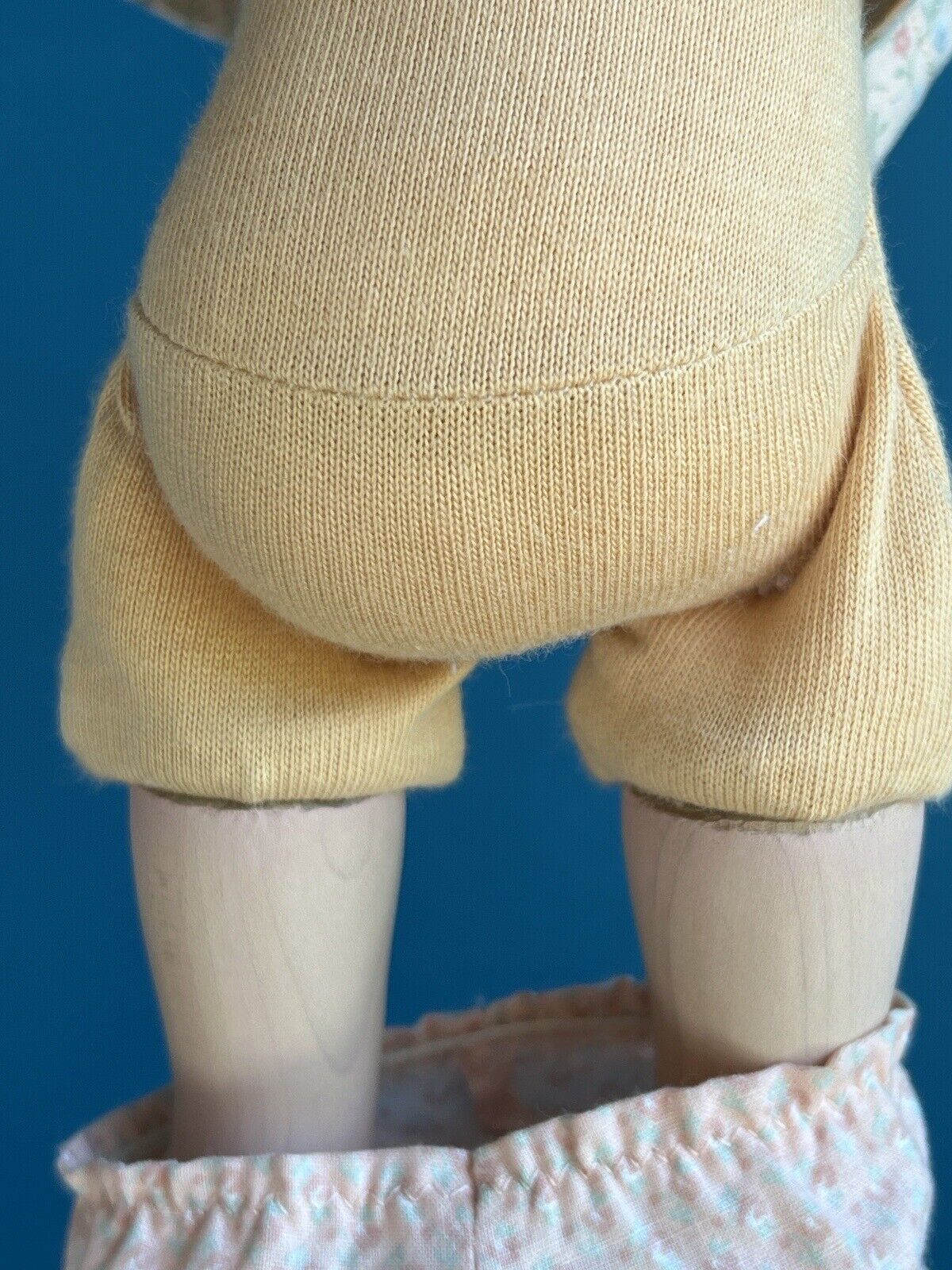 Collectible Signed 12” Wooden Carved Painted Doll by Janci Dolls