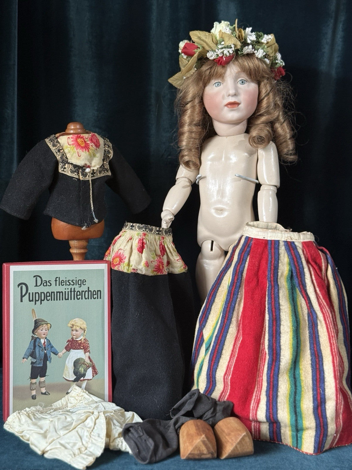 Artist Reproduction Of Rare Kammer Reinhardt Character 19” Doll “Elise” Mold 109