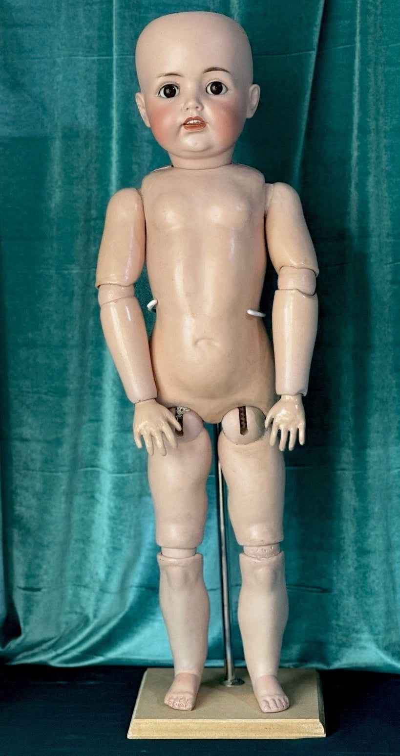 Antique German 28” JDK Kestner 260 74 Bisque Toddler Head Doll Composition Body