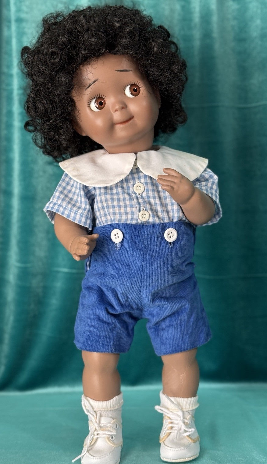 Vintage Reproduction of Antique German JDK 221 Googly Eyes 16” Doll