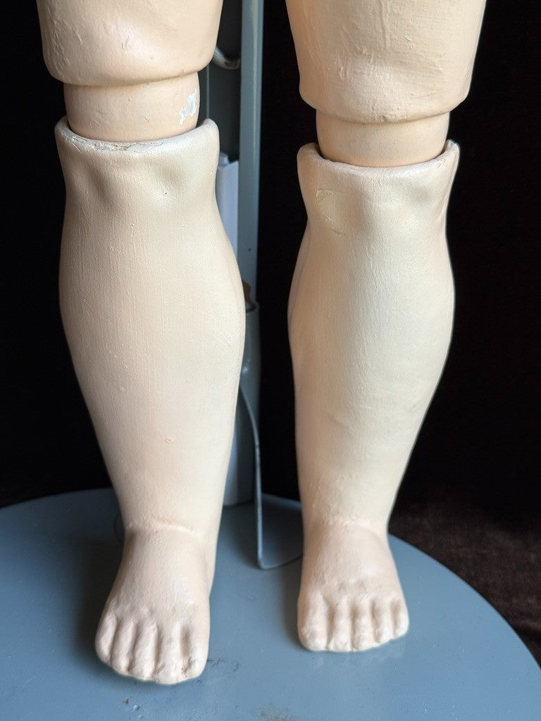 Large Antique German 27” Kestner 214 Bisque Head Doll
