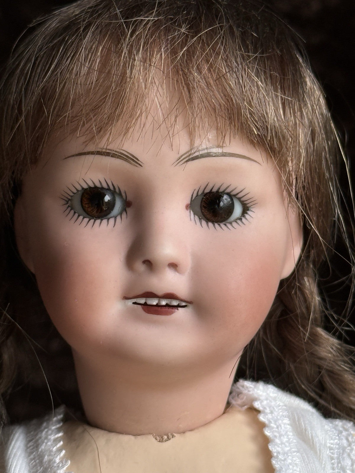Collectible 12" Porcelain Composition Reproduction of Bleuette Unis 301 Doll