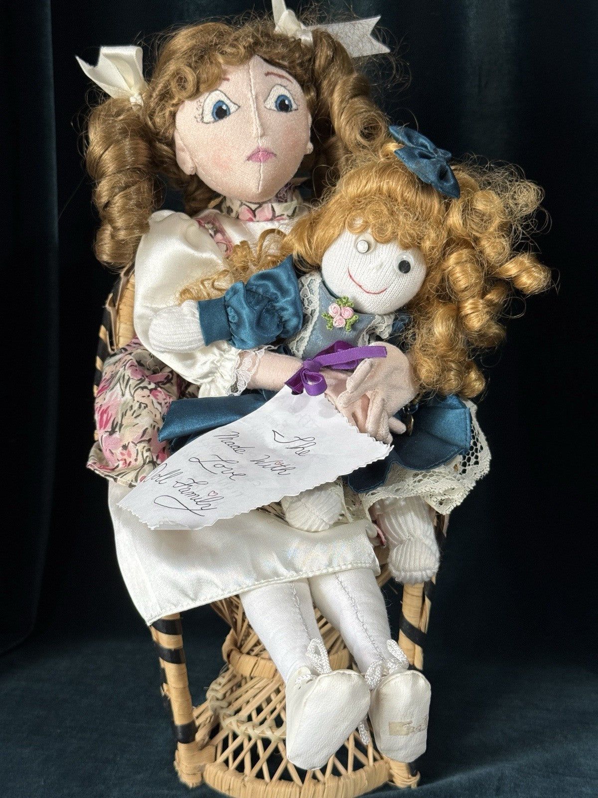 Lot Of 8 Artist Collectible Whimsical Cloth Dolls
