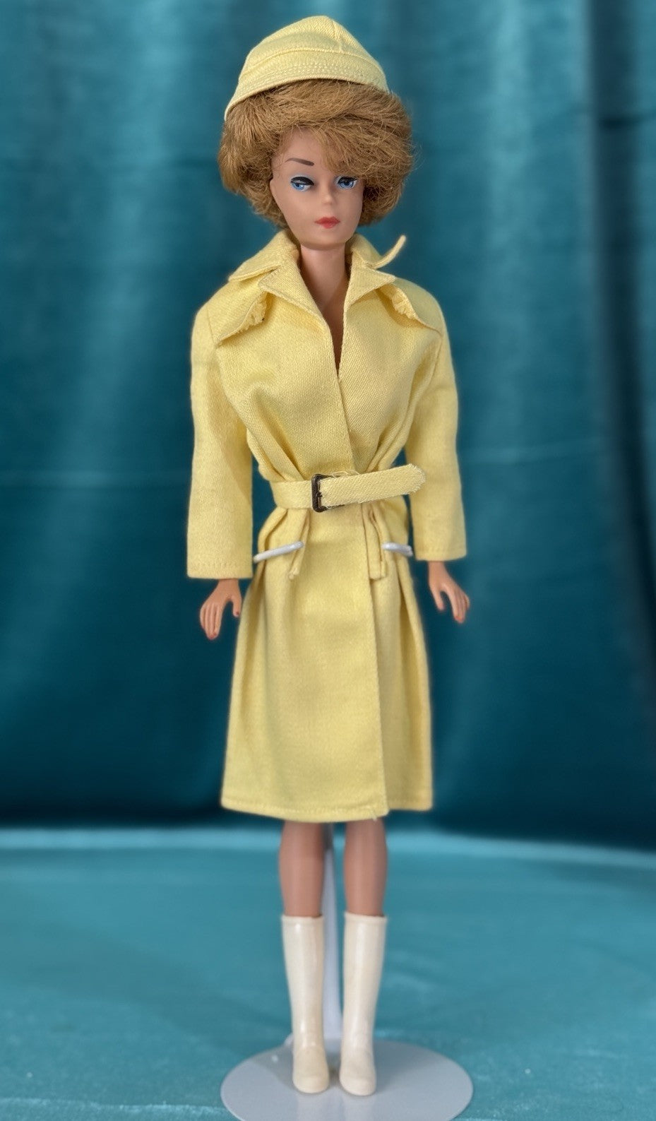 Early Mattel Vintage Blonde Bubblecut Midge Barbie Doll Tagged Outfit