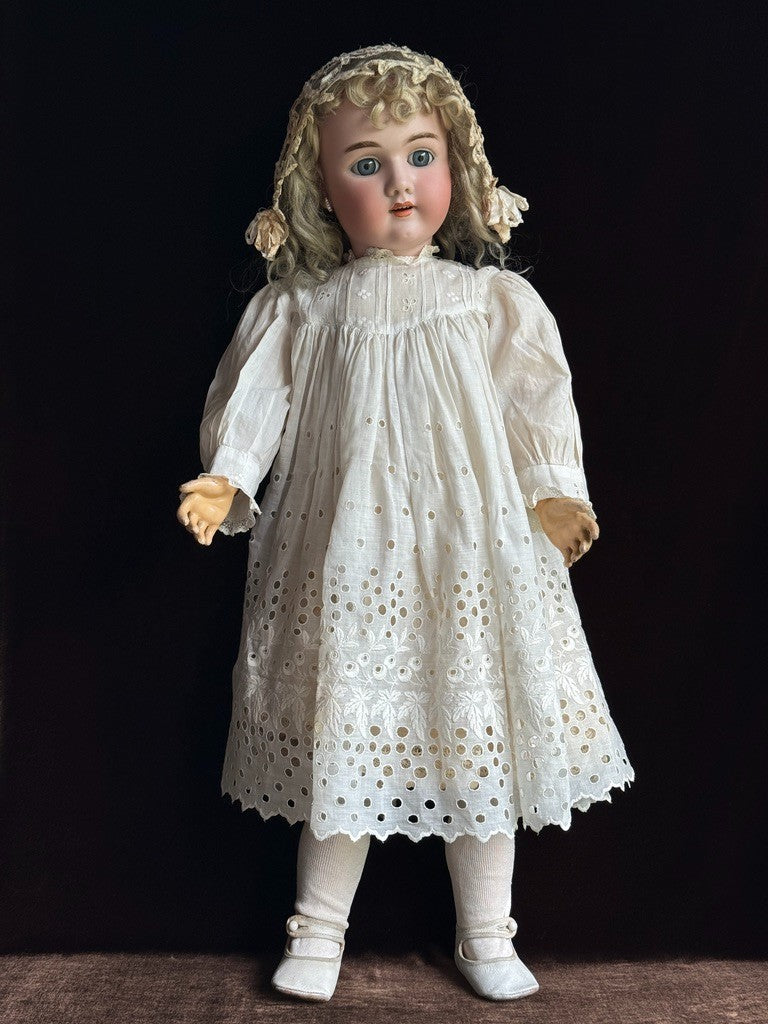 Antique German 29” Heinrich Handwerck 109 Dep Bisque Head Doll