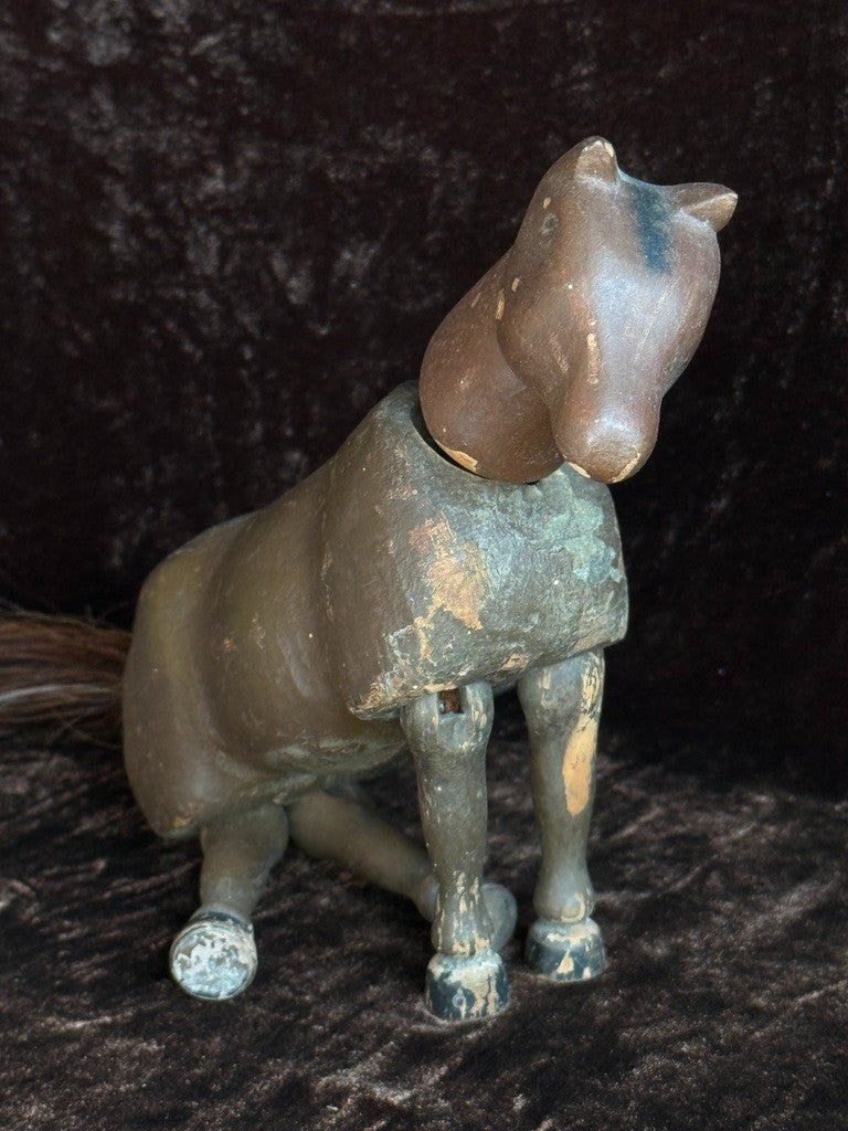 Antique American Schoenhut Humpty Dumpty Wooden Jointed Horse