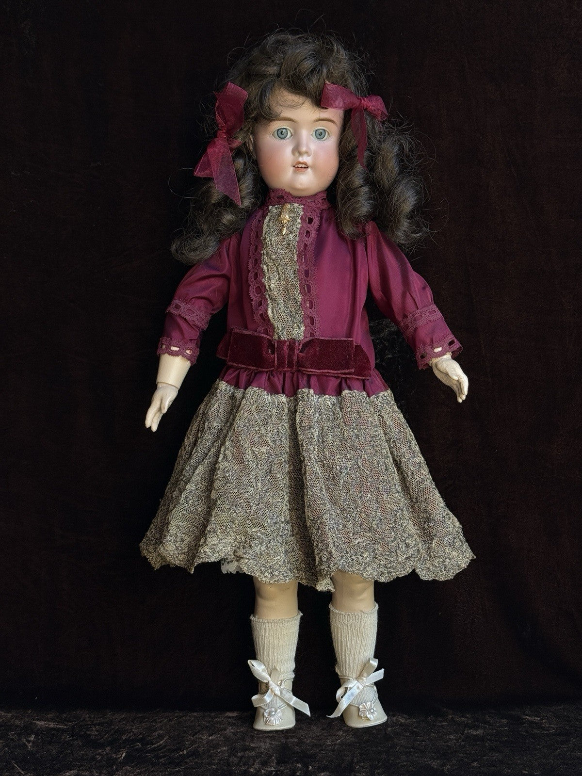 Antique German 20” Schoenau & Hoffmeister 1906 Bisque Head Doll