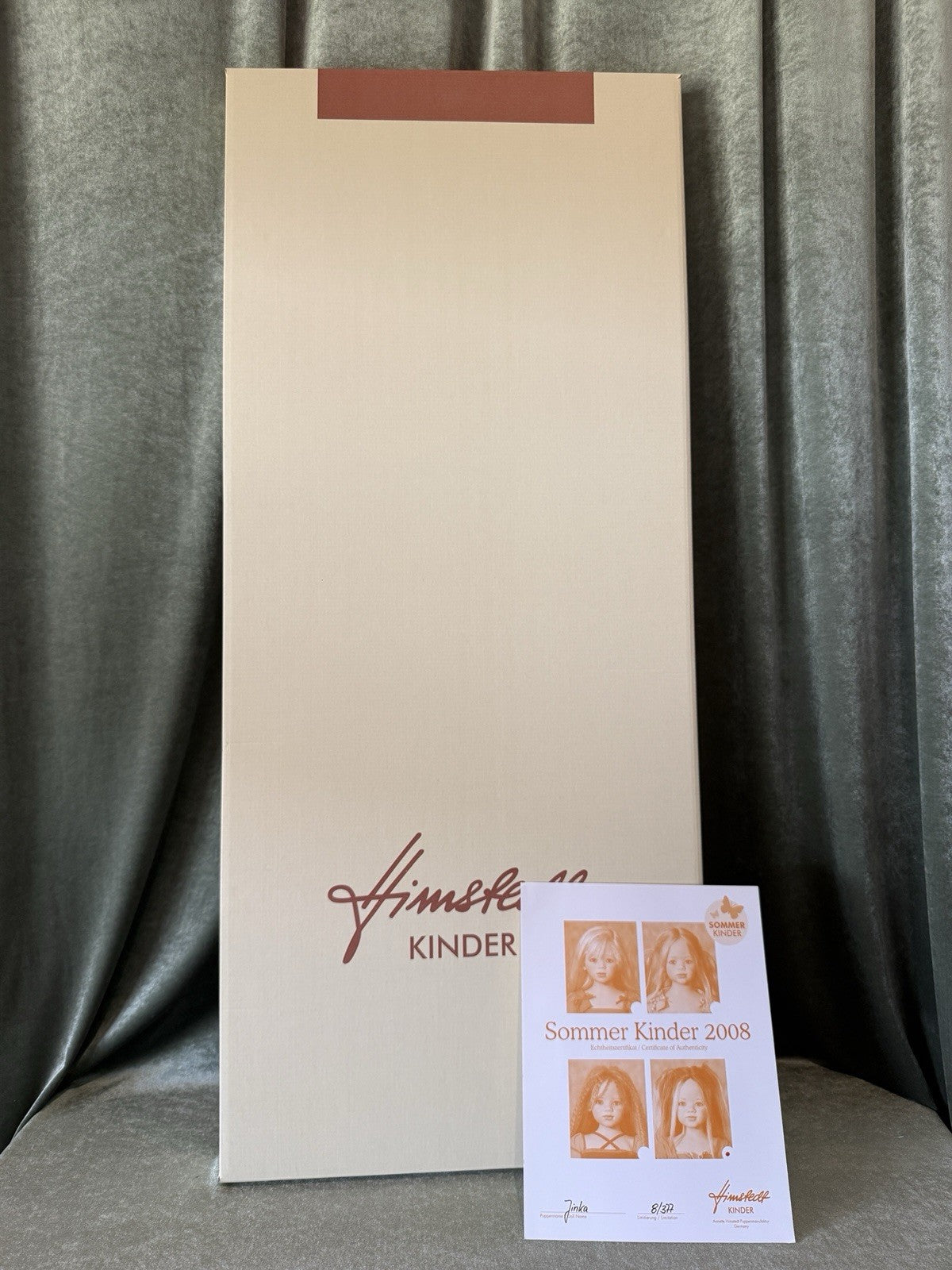 Vinyl Annette Himstedt 34” Doll “Jinka” LE 377 Box/COA