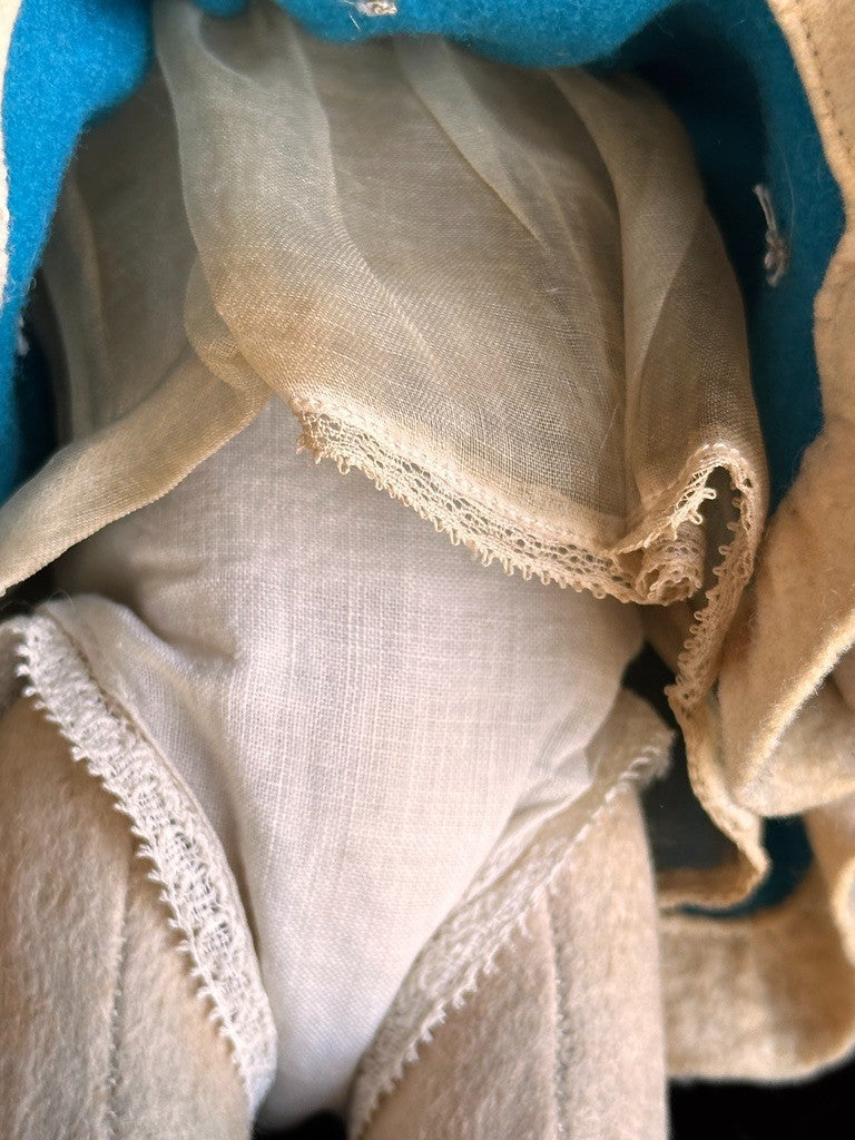 Vintage Italian 12” Lenci 111 Felt Cloth Character Girl Doll