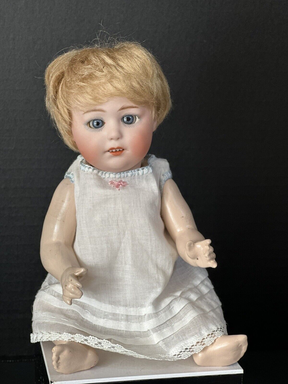 Rare Antique German Heubach Gebrüder Mold 10532 Bisque Head Character 9” Doll