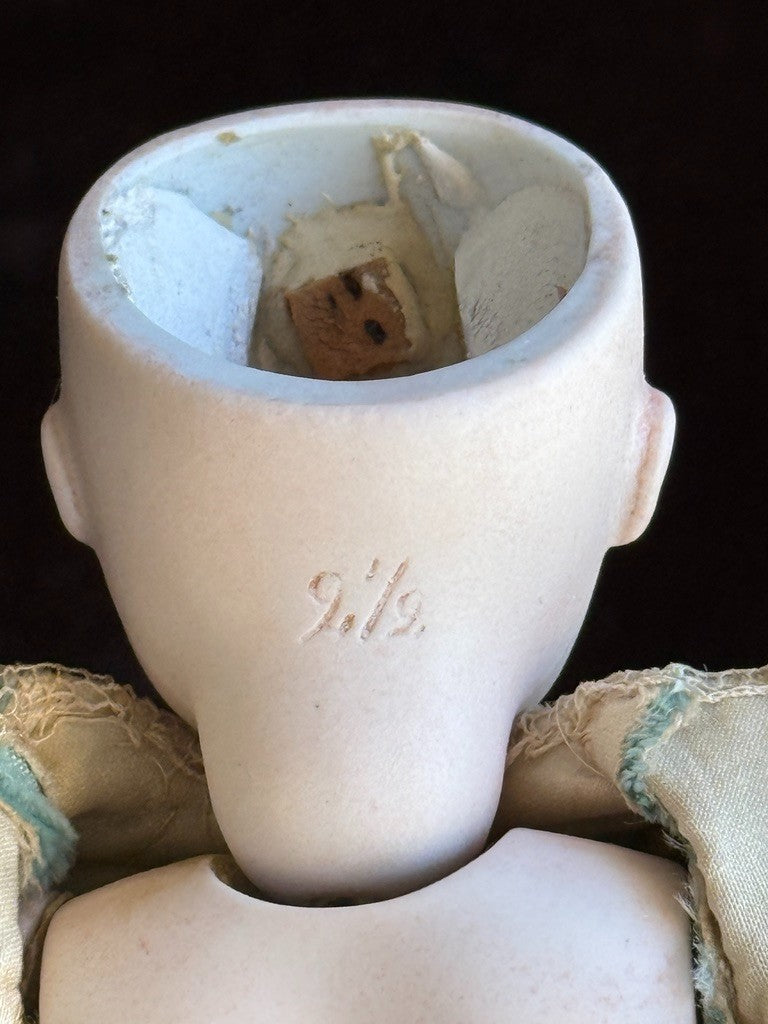 Antique German 7.5” Kestner All Bisque Wrestler Mignonette Closed Mouth Doll
