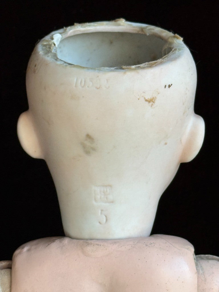 Antique German 16” Gebruder Heubach 10532 Bisque Head Character Doll