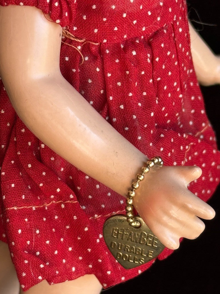 Vintage Effanbee 14" Composition Suzanne Doll with Original Tag