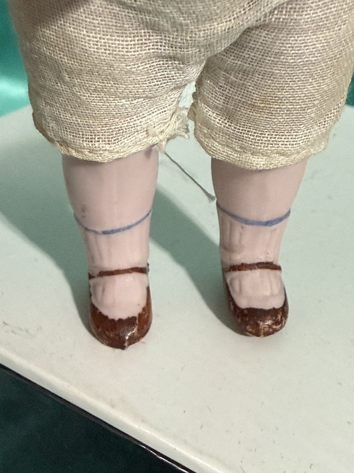 Lot Of 2 Antique German 4.5” All Bisque Limbach Mignonette Dolls