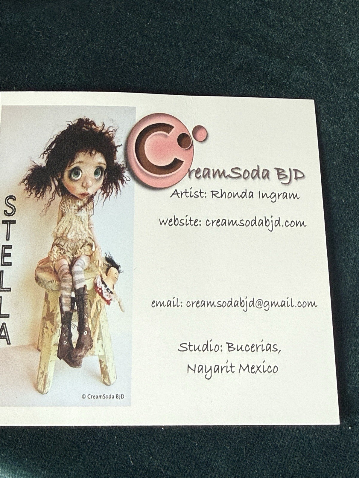 OOAK Artist Collectible BJD 10" "Bethany" Doll By CreamSoda Rhonda Ingram