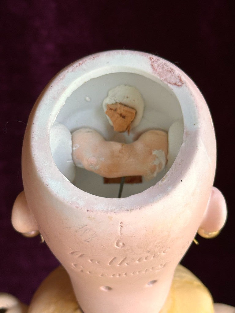Antique German Kley Hahn Walkure 17.5” Doll Bisque Head Composition Body