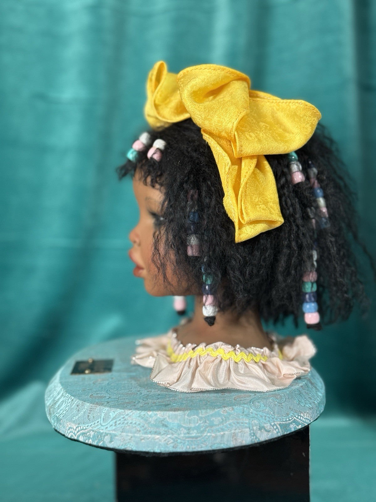 Collectible Porcelain Artist Dark Complexion Doll “Jolie” Yolanda Bello (Bust)