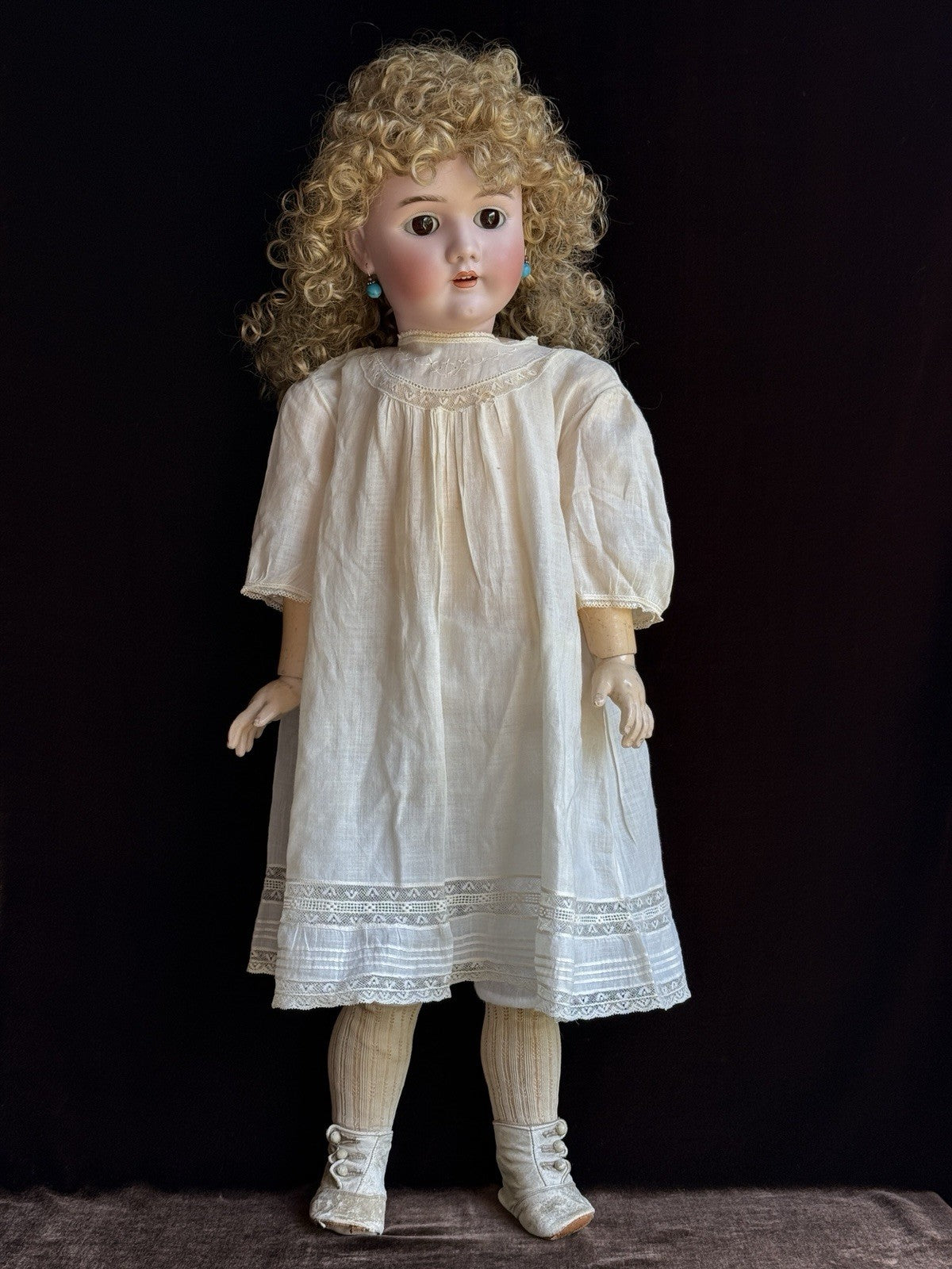 Antique German 30” Heinrich Handwerck 109 Dep Bisque Head Doll