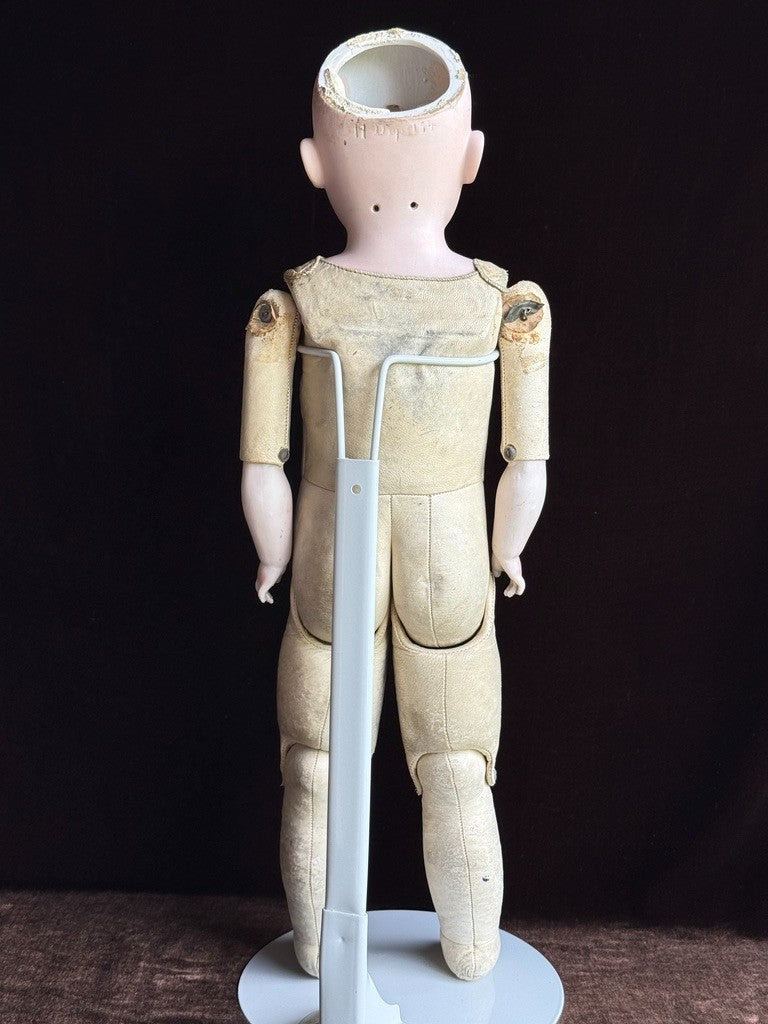 Antique German 22” Kestner 154 Bisque Shoulder Head Doll