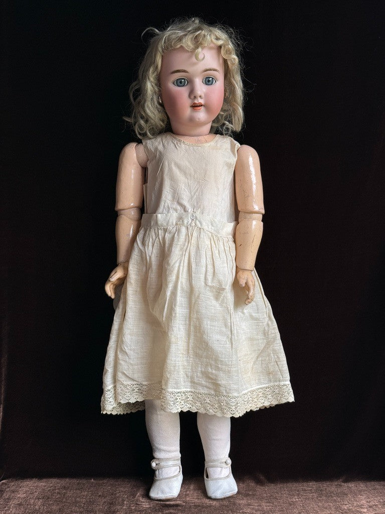 Antique German 29” Heinrich Handwerck 109 Dep Bisque Head Doll